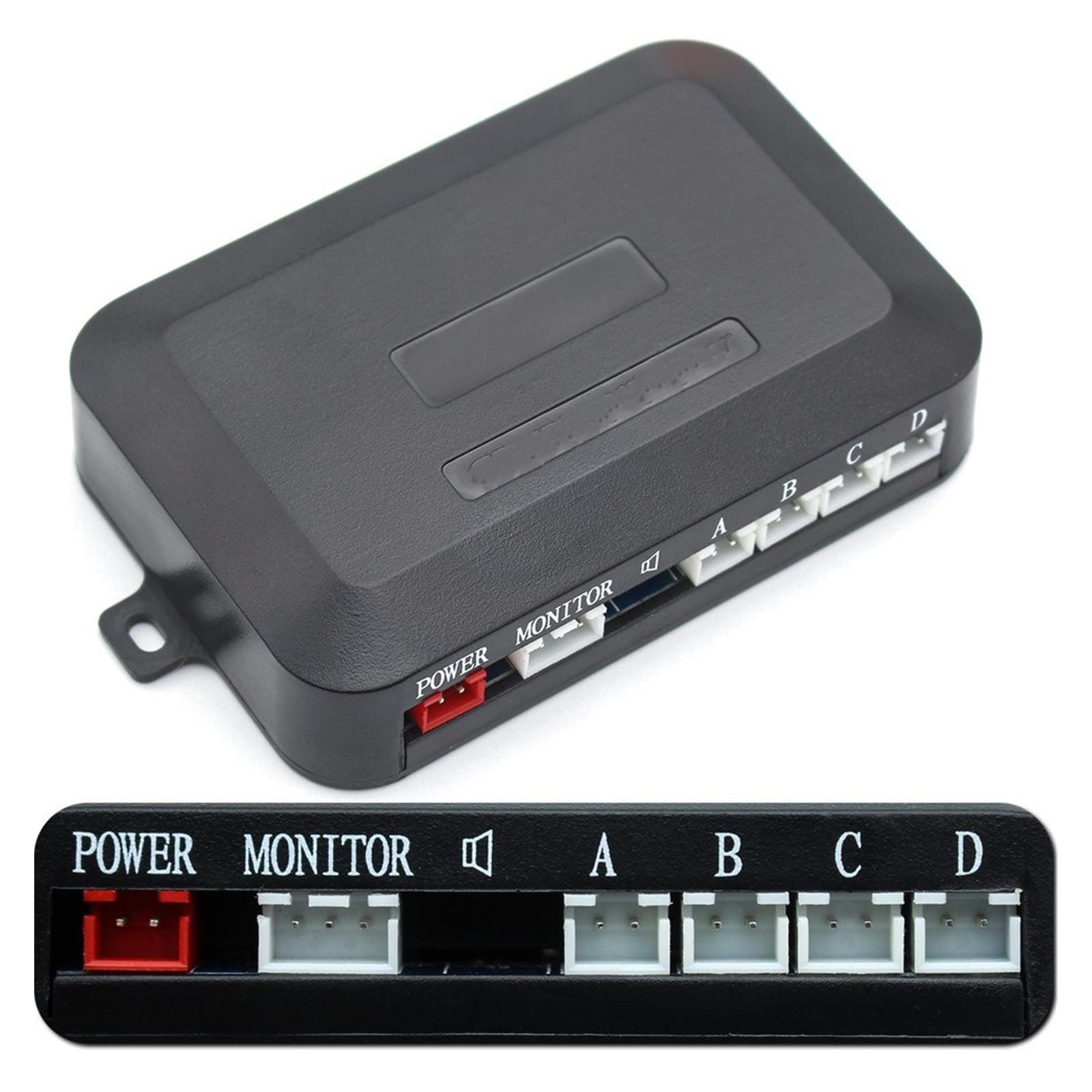 Radar Sensor Aparcamiento Detector Radar Marcha Atrás Automático + Pantalla Retroiluminación LED + 4 Sensores Asistencia Estacionamiento(Azul)