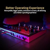 Vista 5 de Valeton - Pedal procesador multiefectos con pedal de expresión, bucle FX, MIDI I/O, modelado de amplificador, gabinetes IR de simulación, estéreo