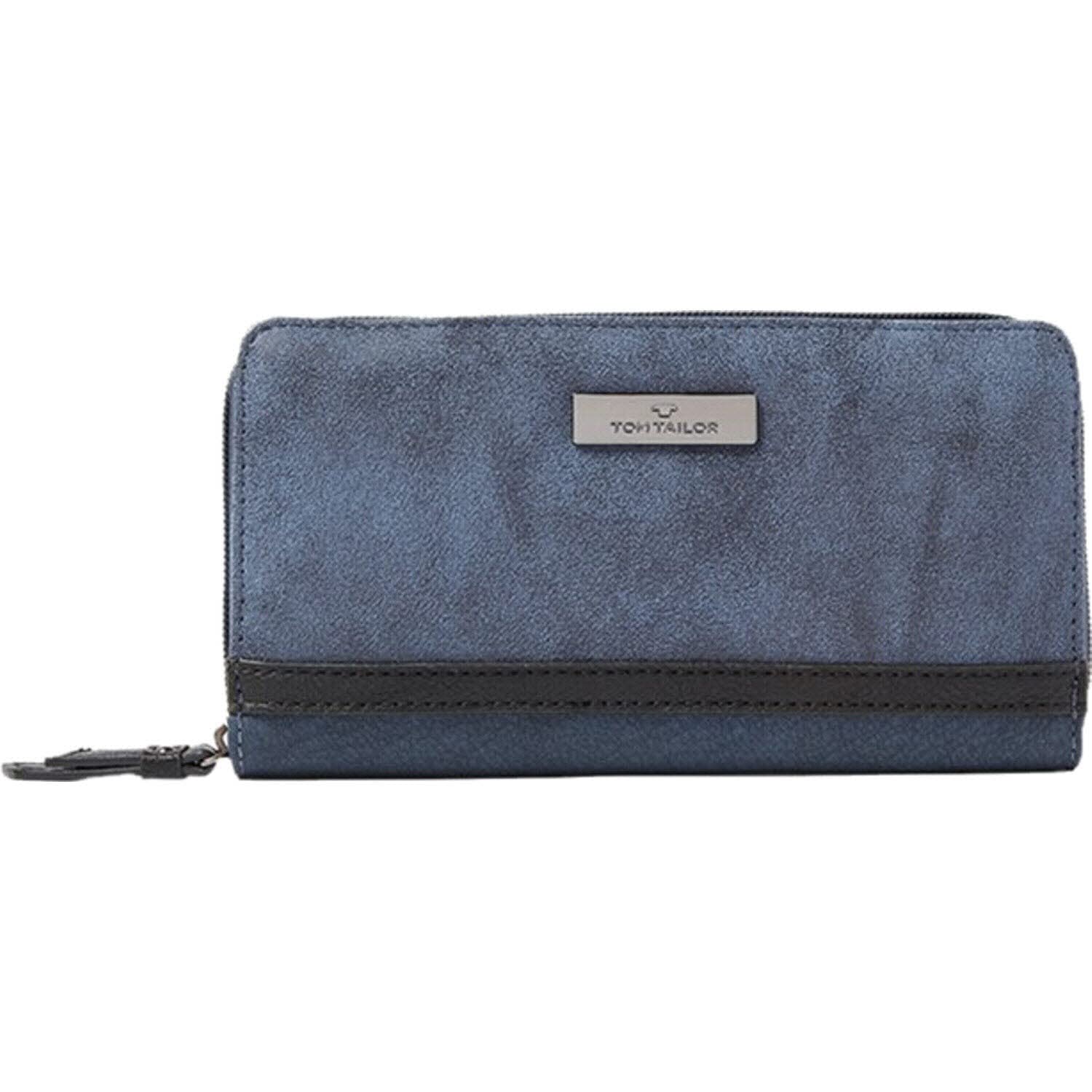 TOM TAILOR Elin Women's Purse Zip Large, blue, 20x2,5x10,5, 002718