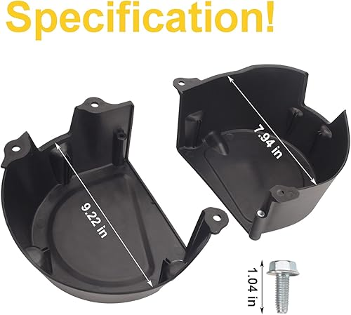 Miniatura 2 de GY21084C GY21773 GY21084 GX22456 Escudo LH/RH con tornillos compatibles con tractores John D-eere 107S, D100, D105, D110, D120, D125, D130 Series