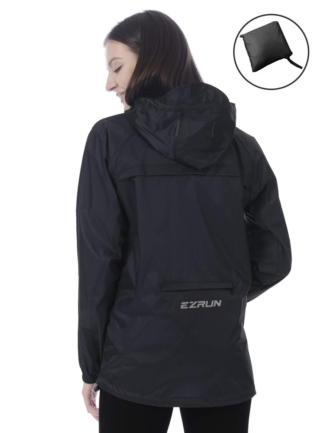 Packable rain jacket womens Clearance