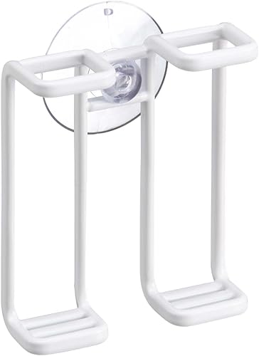YAMAZAKI home 2530 - Soporte para cepillo de dientes, organizador de tazas para baño, talla única, color blanco
