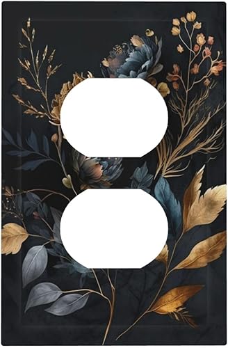 Miniatura 163 de Cubiertas de Interruptor de Luz de 1 Pandilla Bosques Animales Flores Hierba Árboles Placa de Pared Decorativa Interruptor Eléctrico para Decoración