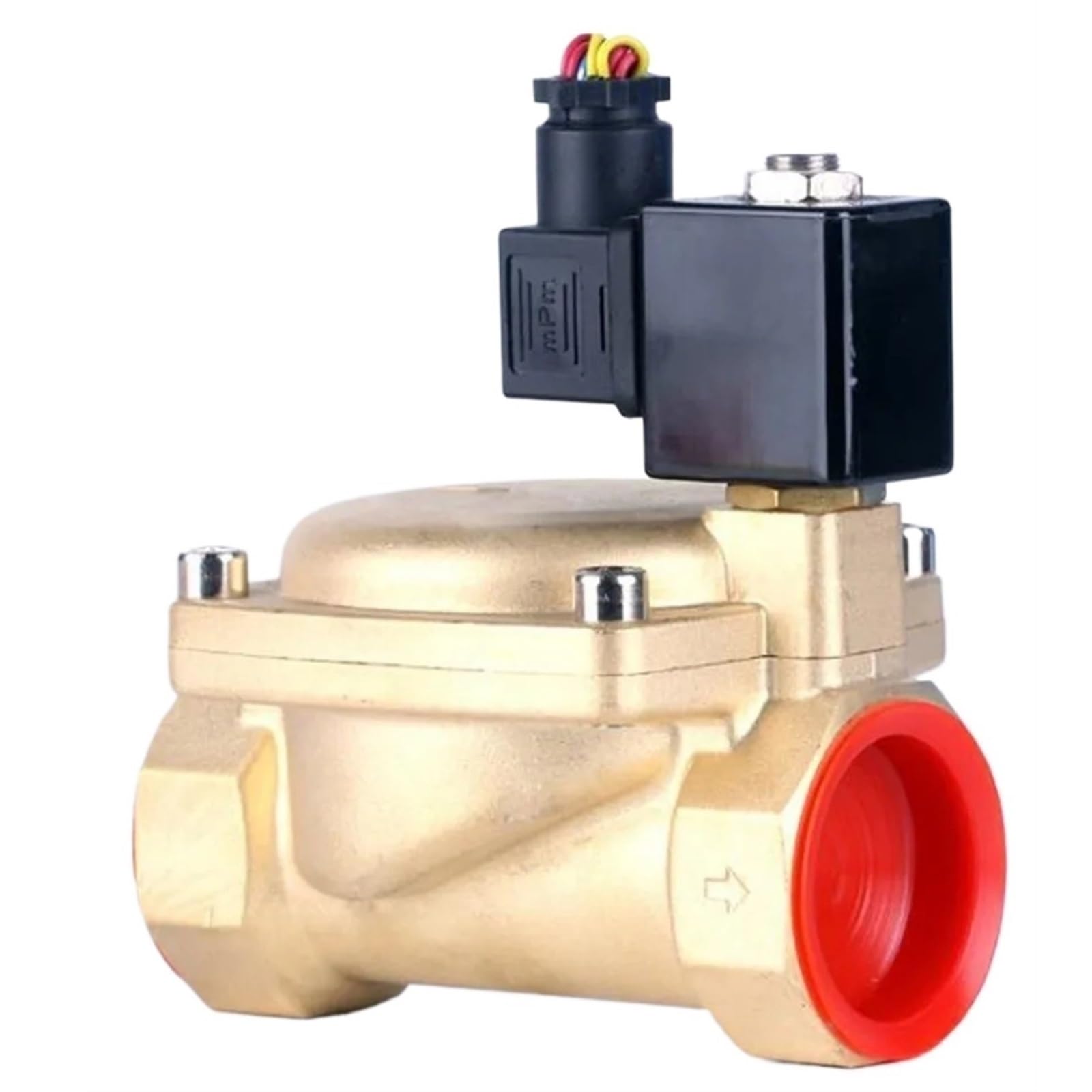 Vanne compresseur d'air haute température DN40 NO NBR 80 pour circuits fluides 24V