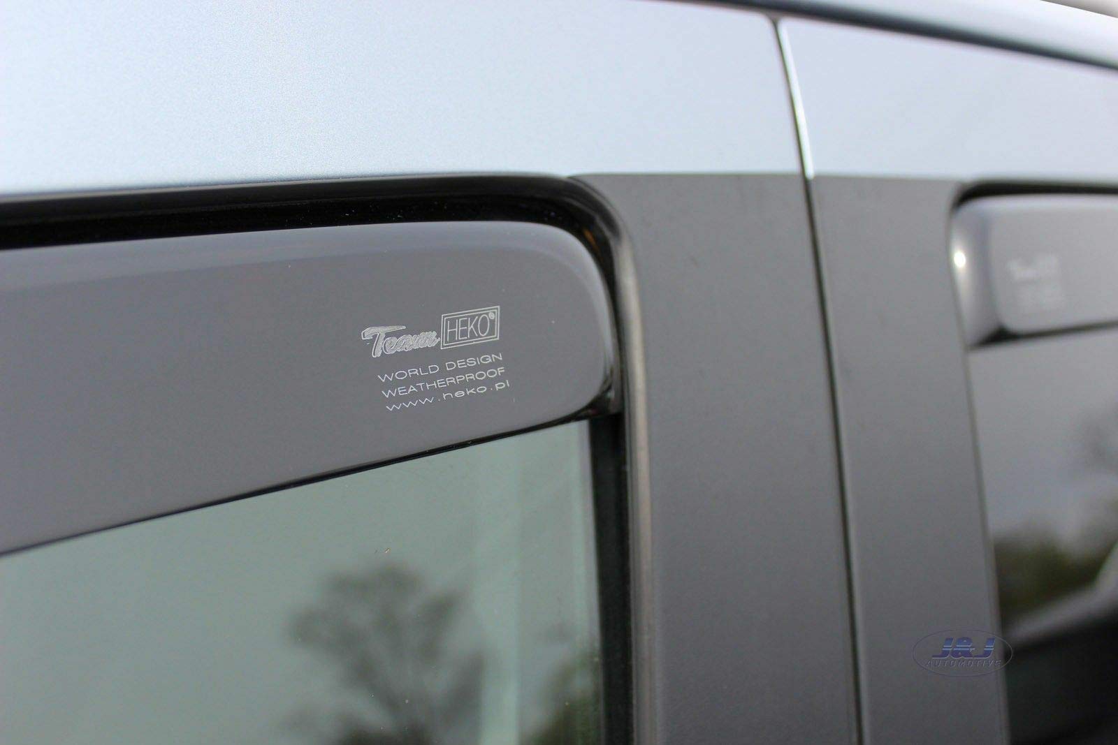 Deflettori Aria Opel Agila J&J Automotive | Deflettori D'Aria Antiturbo Per Agila 2002-2008, Set Di 4 Pz, Nero, Antivento, Antipioggia, Fume' Oscurati Deflettori Antivento