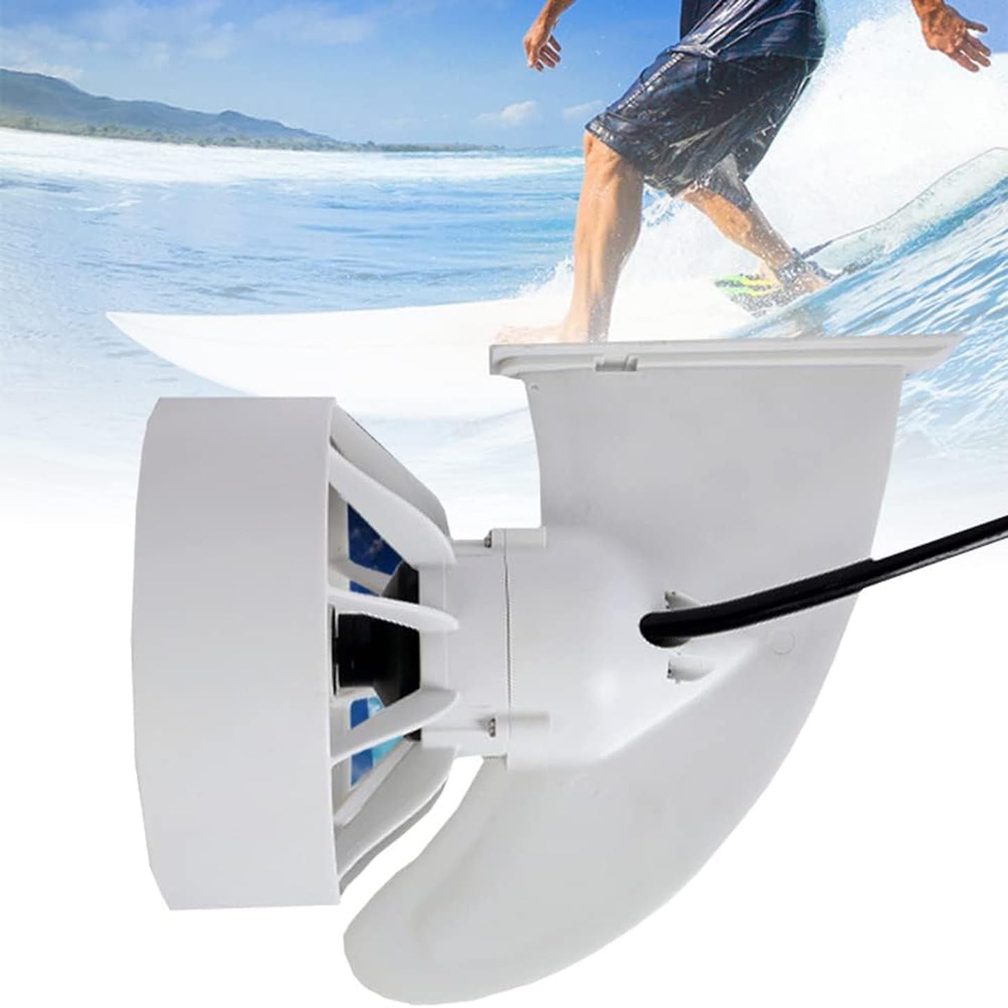 Akumulator Elektryczny Płetwa Surf & SUP Silnik Płetwa Wiosła Deska 24 V Deska Surfingowa Kajak Płetwy Śmigło z Pilotem Żeglarstwo 50 Min/3 H,Sailing50Min
