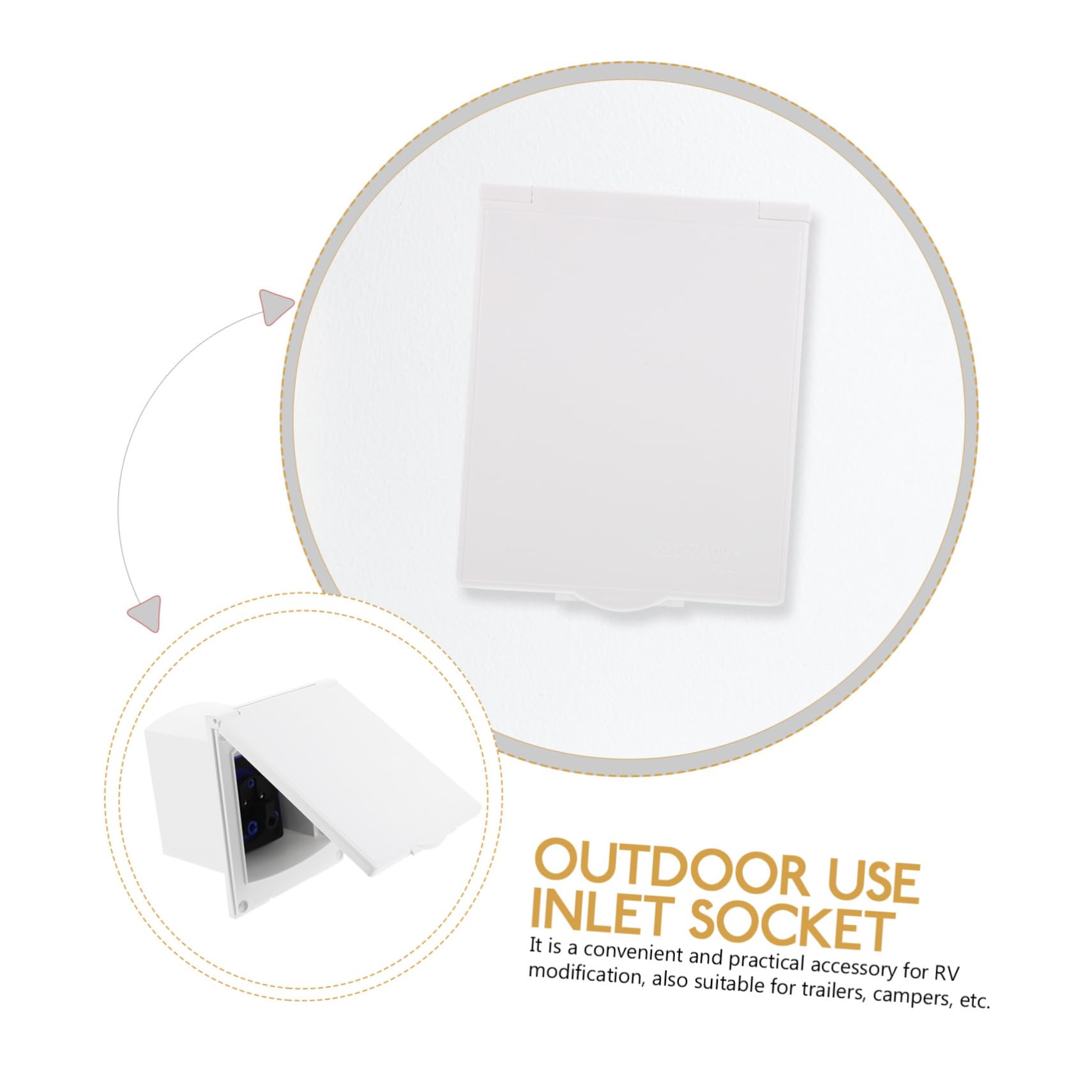 Box MOLUCKFU 16A Socket - Weatherproof Outdoor Electrical Receptacle ...