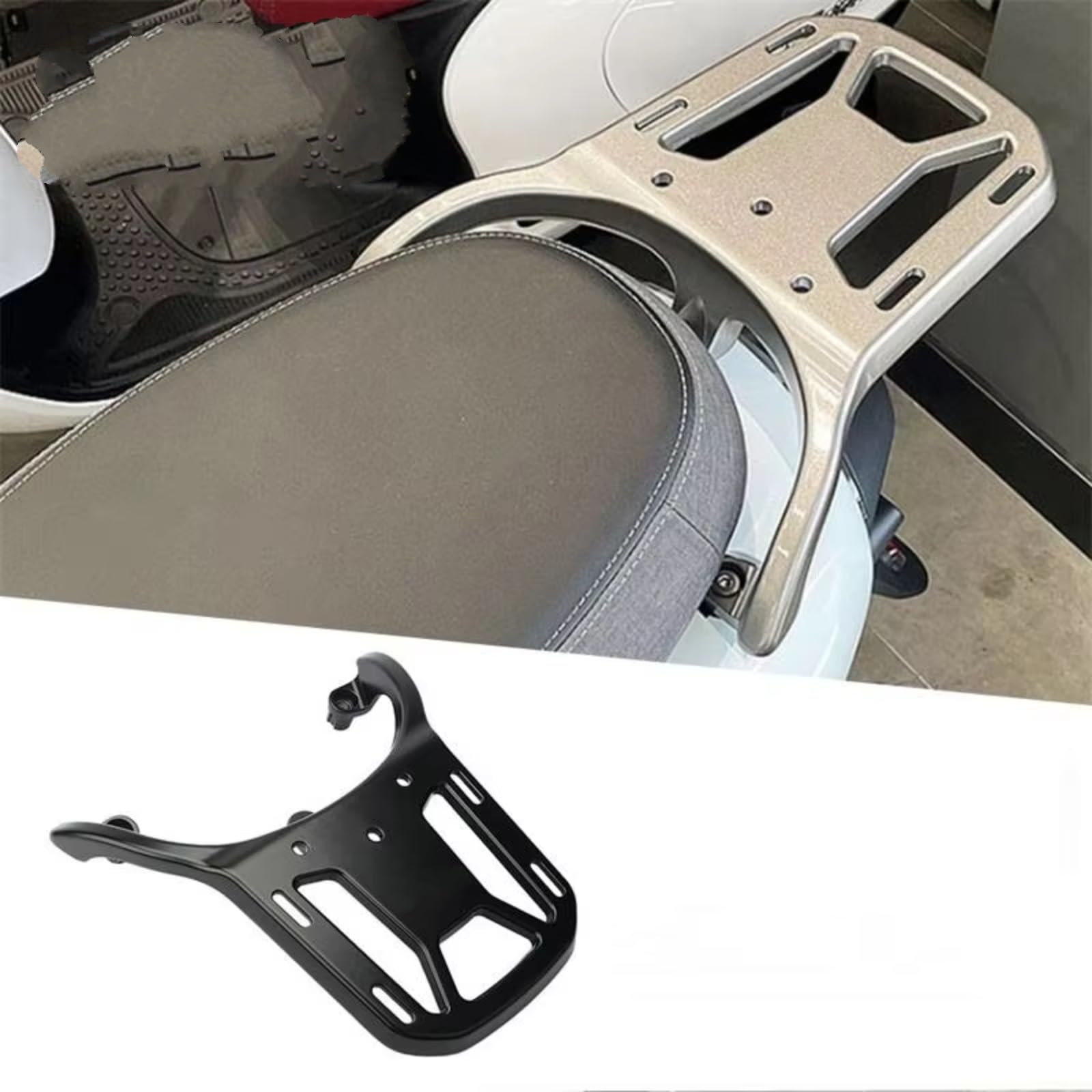 Motorrad Gepäckträger Kompatibel Mit SYM Clbcu 125 Heckgepäckträger Halterungszubehör Top-Box-Halterungsplatte