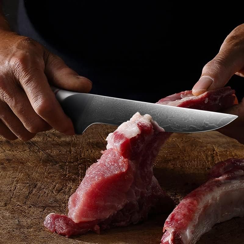 Miniatura 7 de Cuchillo de corte de carne de chef de 6 pulgadas, cuchillos de deshuesado de 67 capas, cuchillo de cocina de acero de Damasco, herramienta de