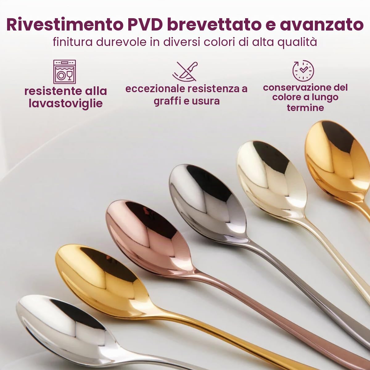 Sambonet Servizio 36 Pz Monoblocco Taste Antique Pvd Champagne