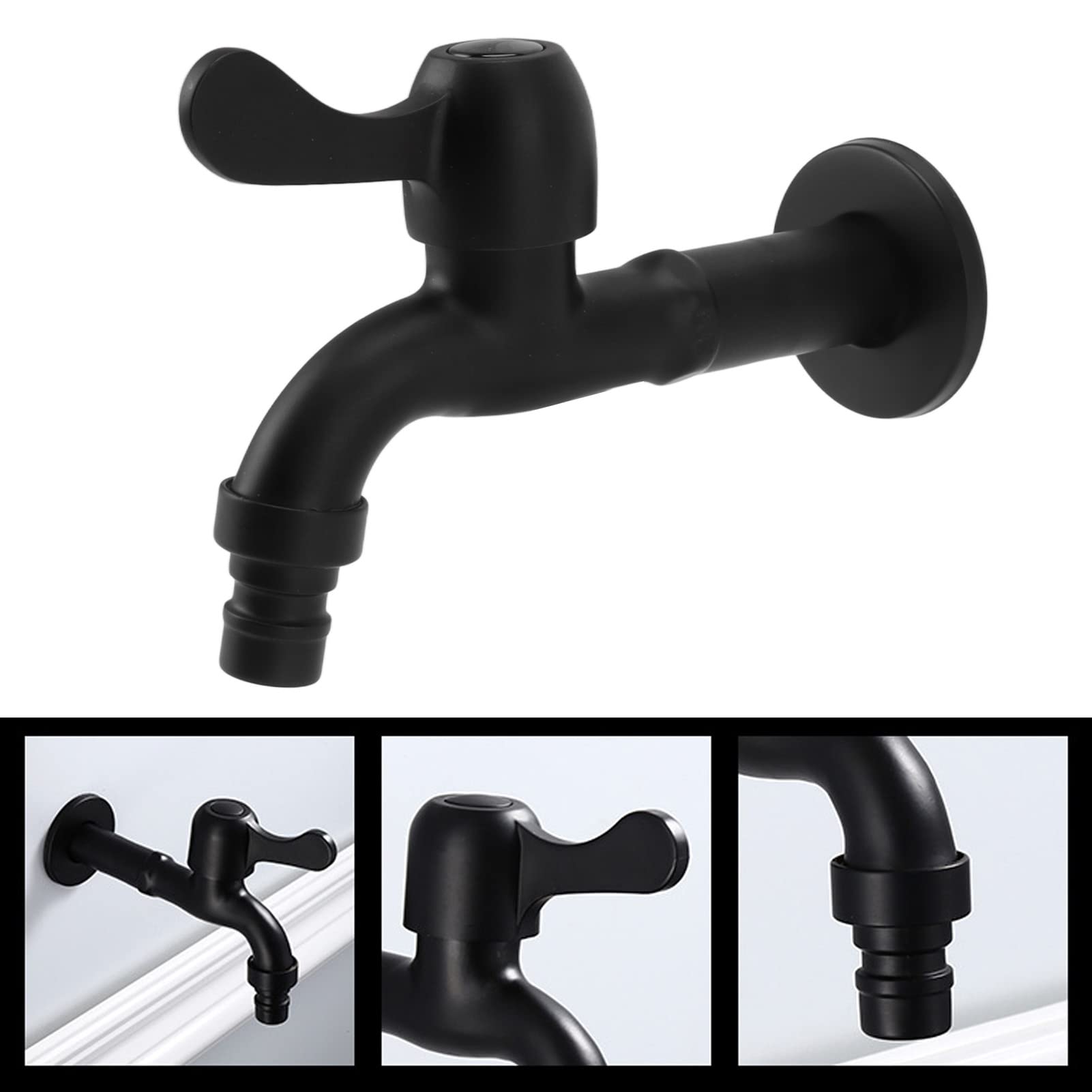Wall Mount Water Faucet 304 Stainless Steel G1 2 Caliber Wall Mounted Long Single Cold Water Tap Washing — view 9