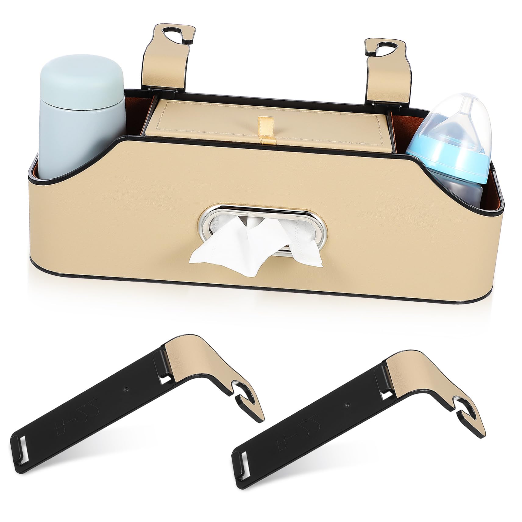 Boîte à mouchoirs pour voiture porte-gobelet pour en finir avec le désordre