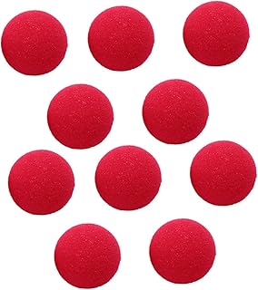 PRETYZOOM 20 Peças Esponja Palhaço Nariz Acessórios De Maquiagem Decoração De Baile Nariz De Palhaço Vermelho Cosplay Nariz Rudolph O Nariz Vermelho Decorações De Rena Novidade Nariz De