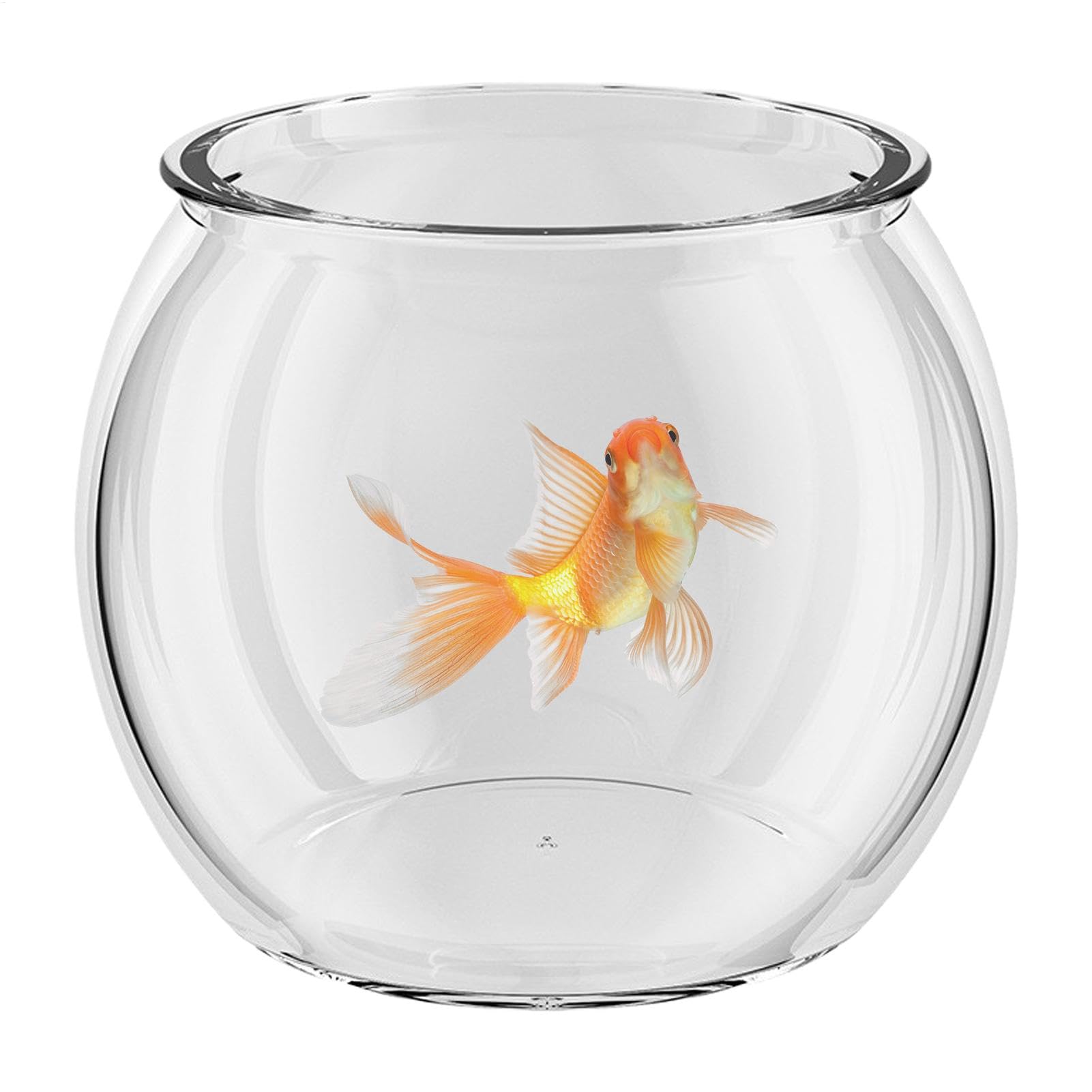 Small Tank, Clear Aquarium, Compact Aquatic Animal Container, PET Material (2.3L/4L/6L), Tabletop Desktop Display for Home Decoration