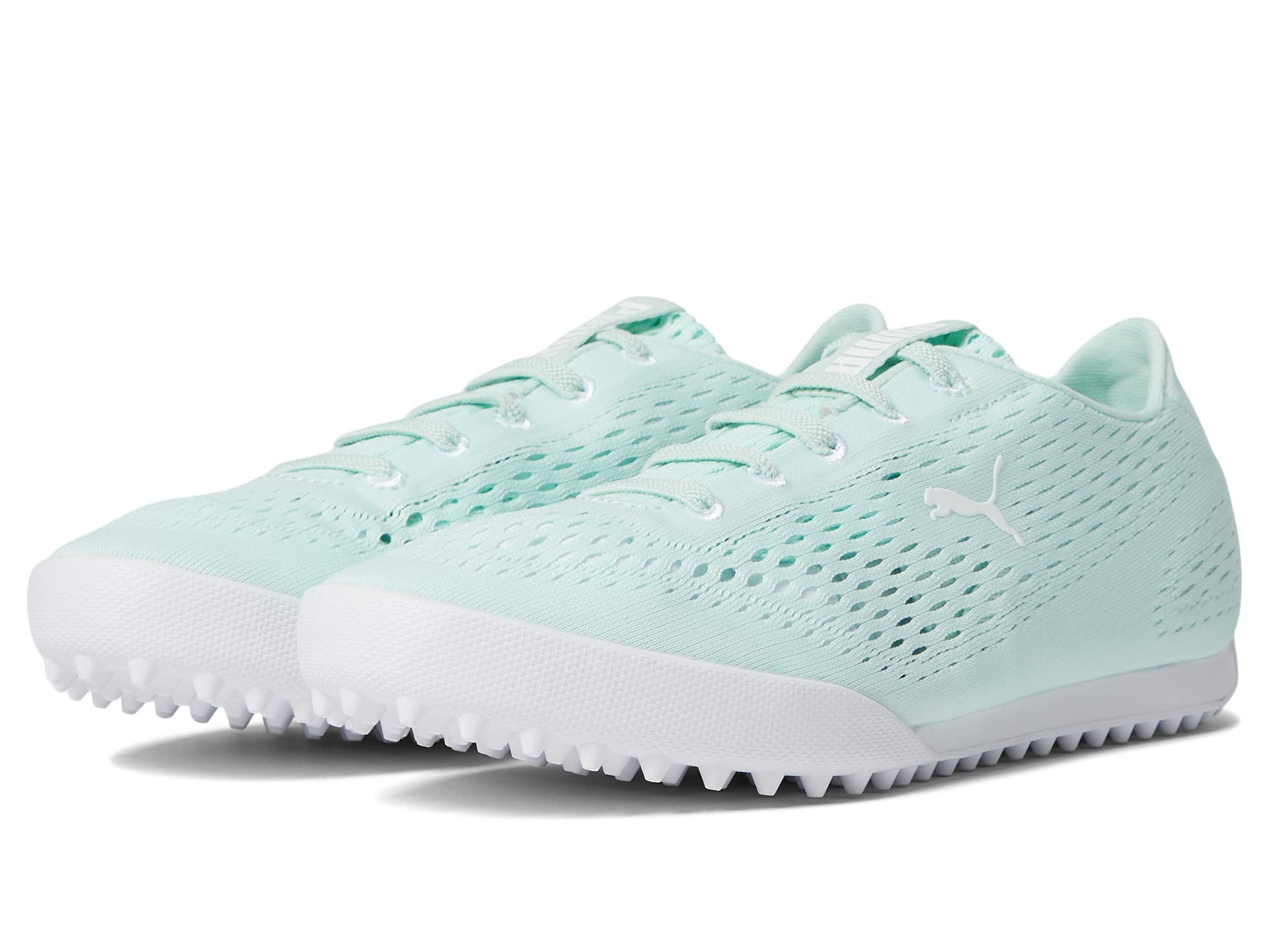 Puma Zapatos de Golf Monolite Fusion sin Cordones para Mujer, Soothing Sea/Puma White, 37 EU
