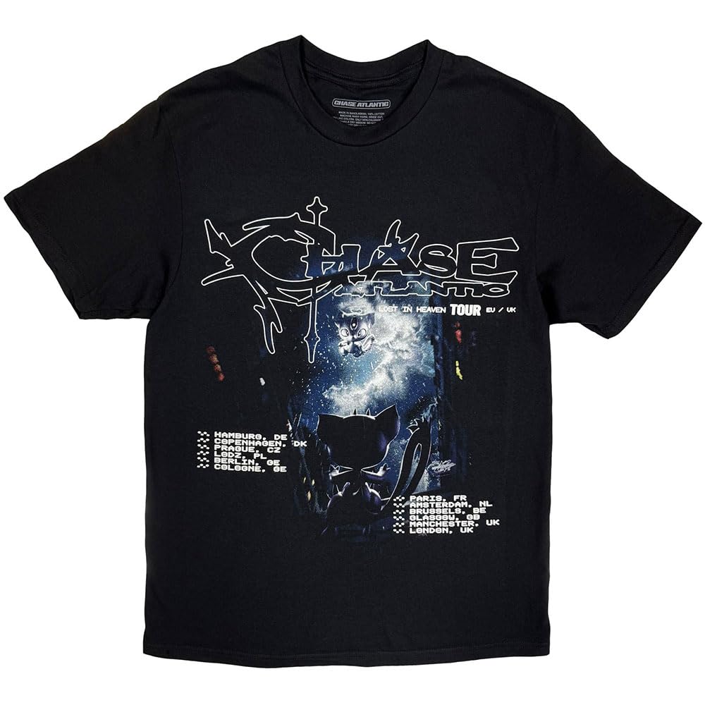 Rock Off officially licensed products Chase Atlantic Aura European Tour 25 T Shirt XXL Black