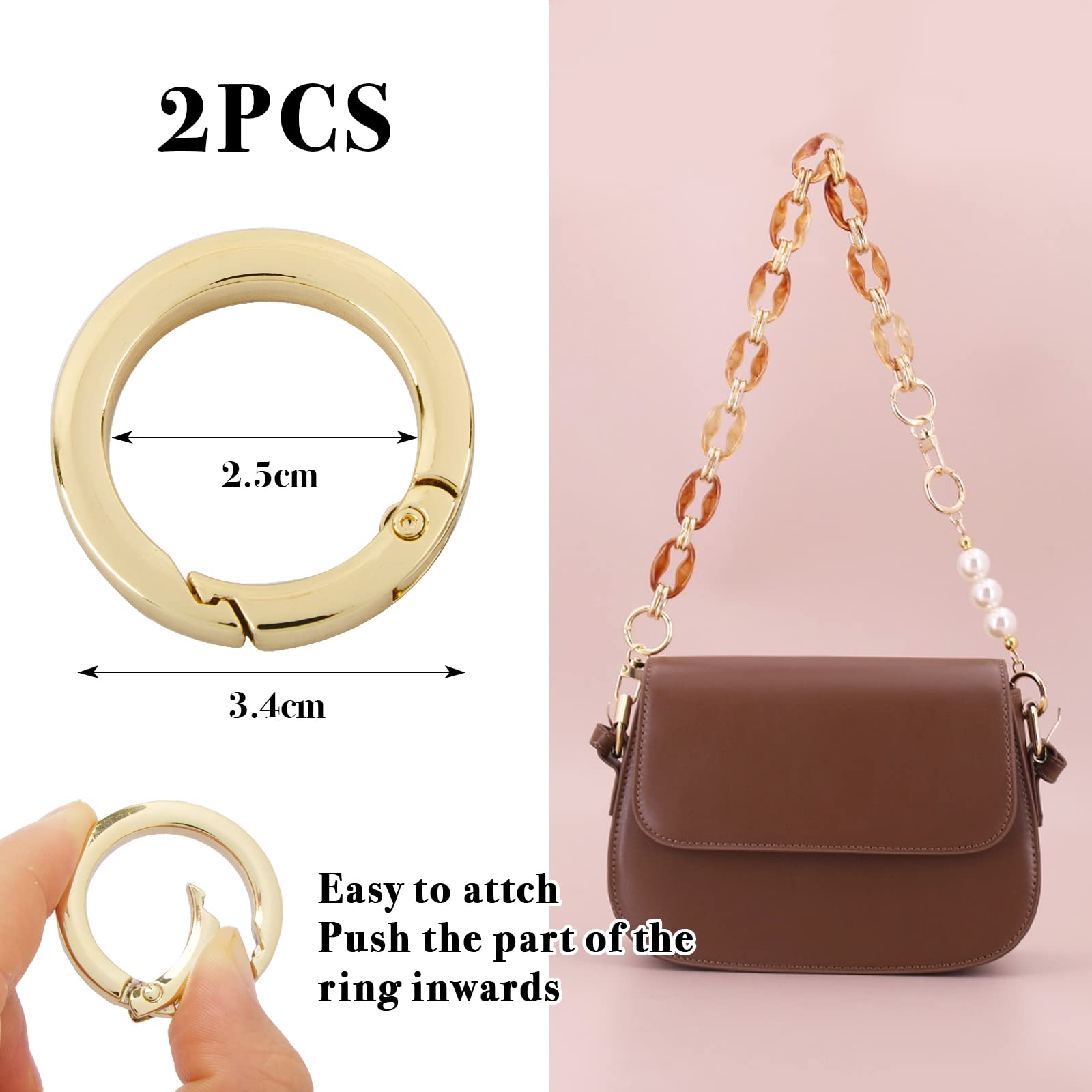 Tracolla Di Ricambio Fai Da Te In Pelle Per Borsa, 140 X 2 Cm, Nera - Foto 9