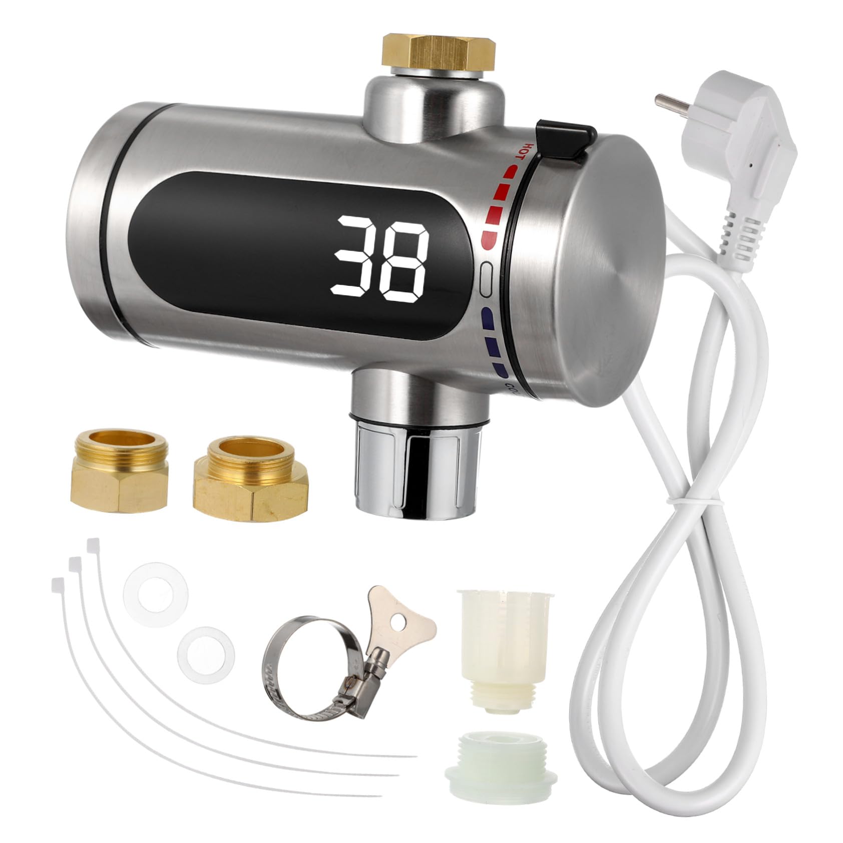 Robinet d'eau chaude instantané avec chauffe-eau électrique de jardin en inox