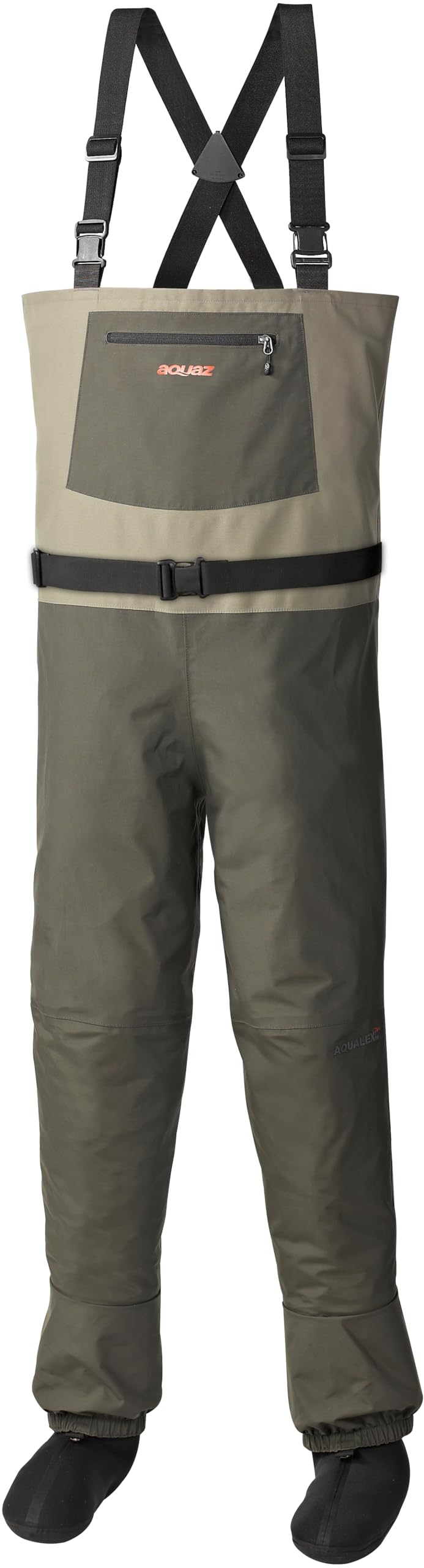 Aquaz Rogue Chest Wader, Lightweight Breathable Stockingfoot Fishing Wader V02 [Large]