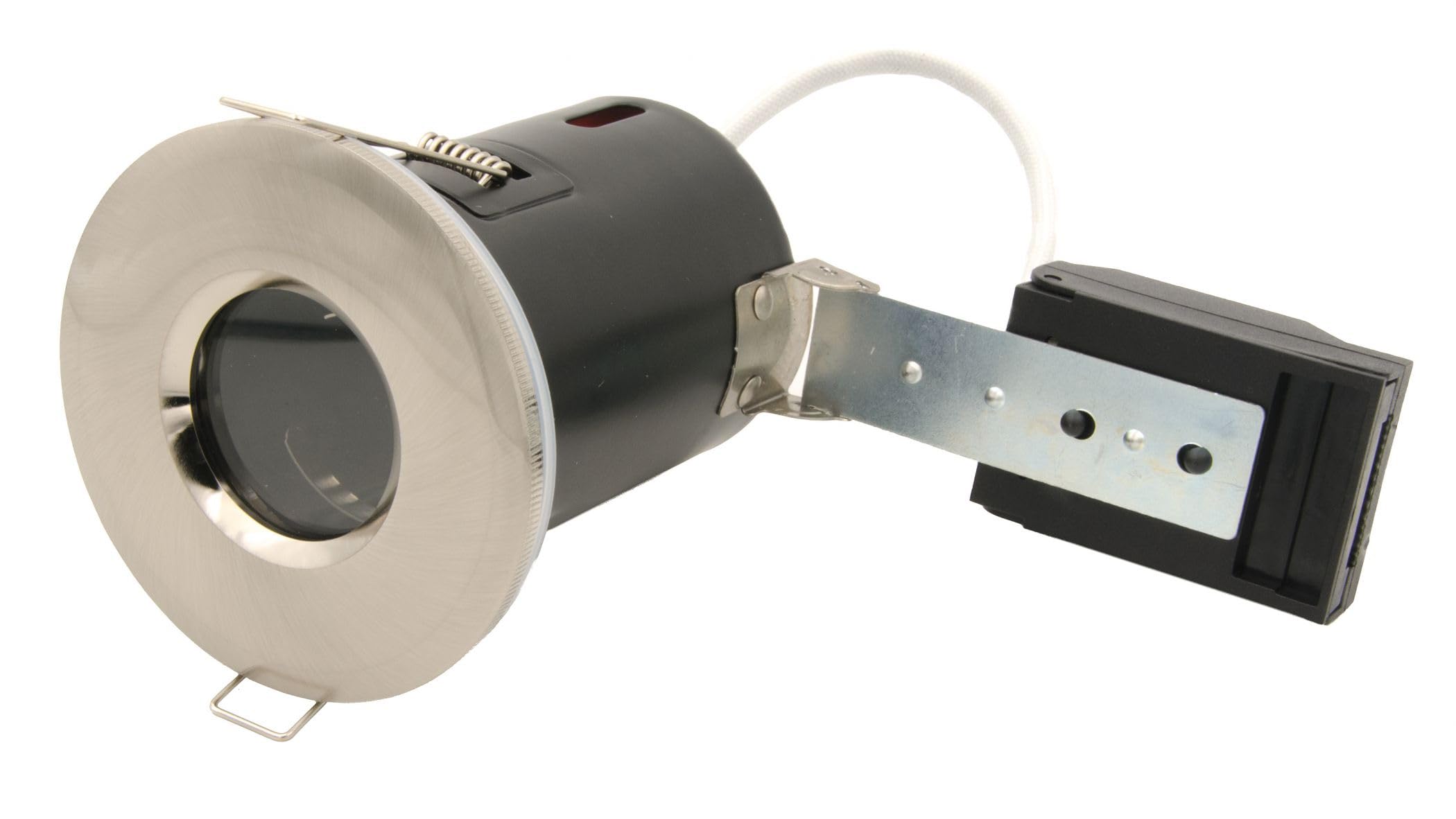 Downlight Silver GU10 IP65 Brushed Nickel Down Light Excluding Bulb Spot
