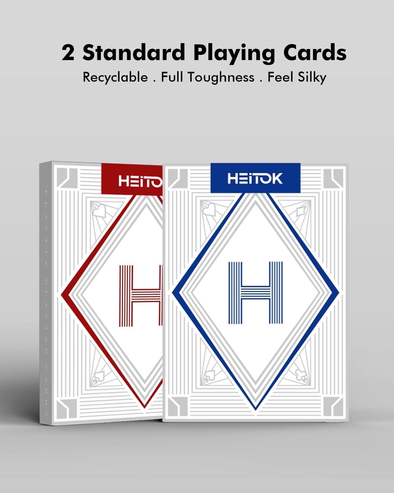 HEITOK Set da Poker 500 Fiches 11,5g Numerati con Anima in Metallo - Valigetta Alluminio Rinforzata, Bottone Dealer in Metallo, Carte e Dadi - Kit Texas Holdem Professionale per Adulti