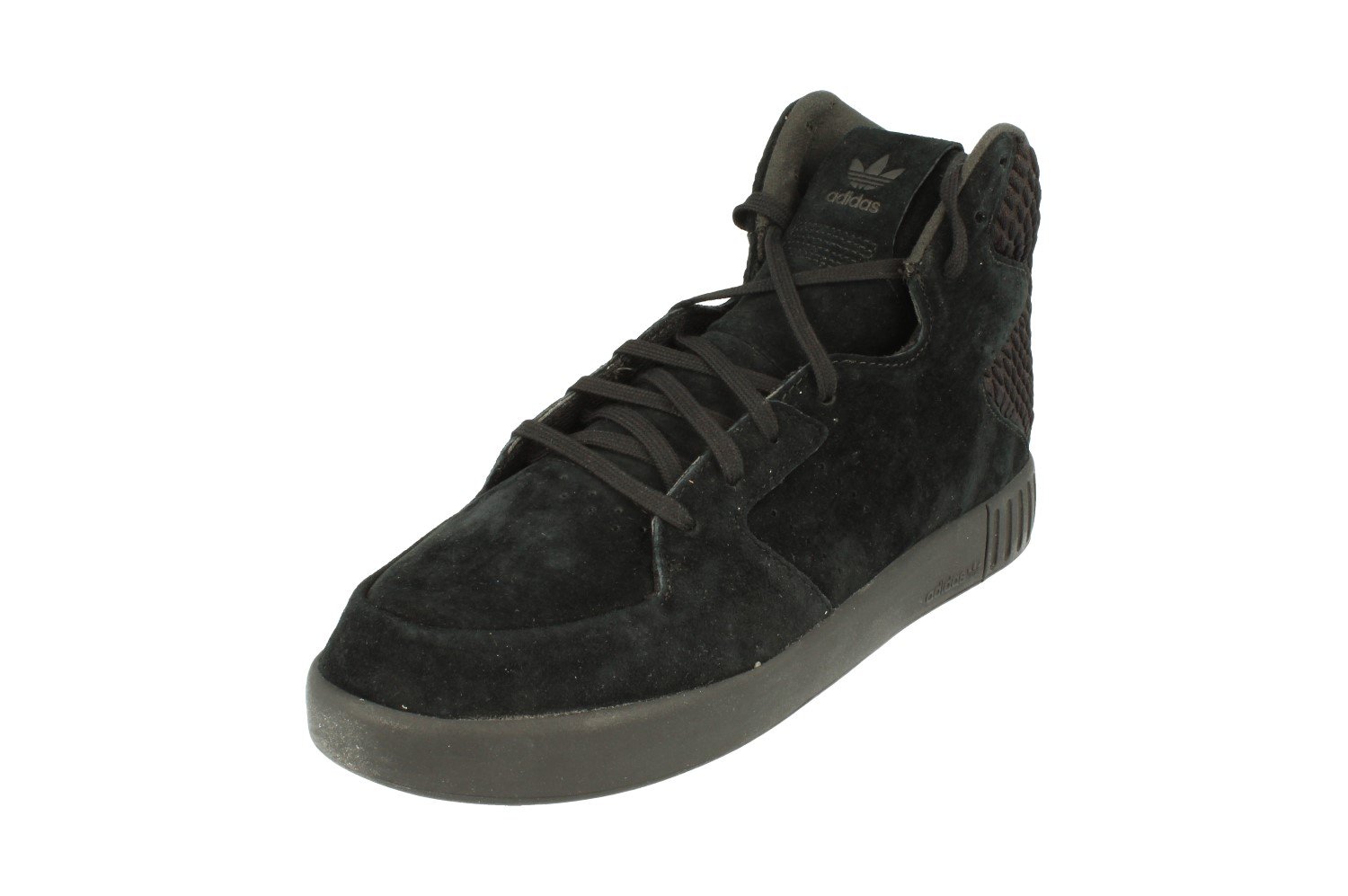 adidasOriginals Tubular Invader Mens Hi Top Trainers Sneakers (UK  US 10 EU 44, Black White S80400)