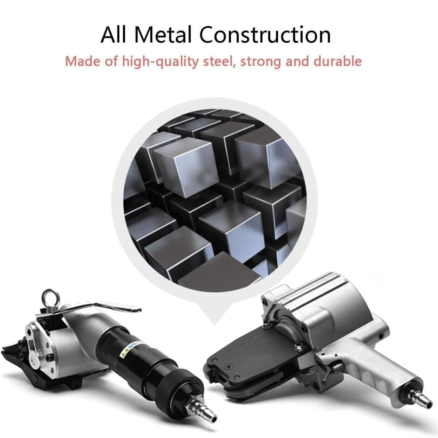 Set di utensili per reggiatura pneumatica in acciaio, tenditore e sigillante per reggette metalliche da 32 mm, imballaggi industriali