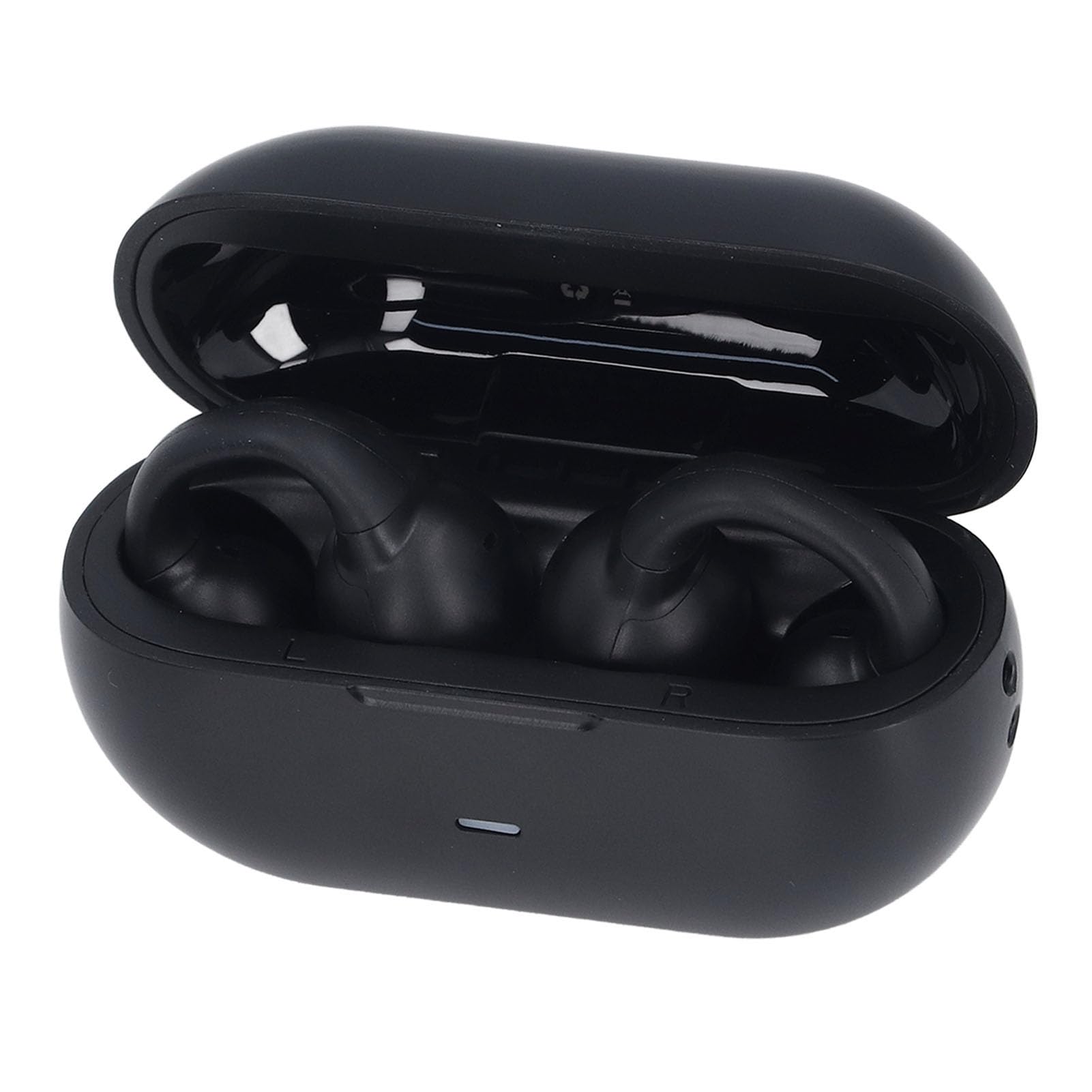 Słuchawki z Klipsem na Ucho, Bezprzewodowe Słuchawki Douszne Bluetooth 5.3 z Etui ładującym, Czas Odtwarzania 40 Godzin, Wbudowany Mikrofon, Ultralekkie Słuchawki Sportowe do