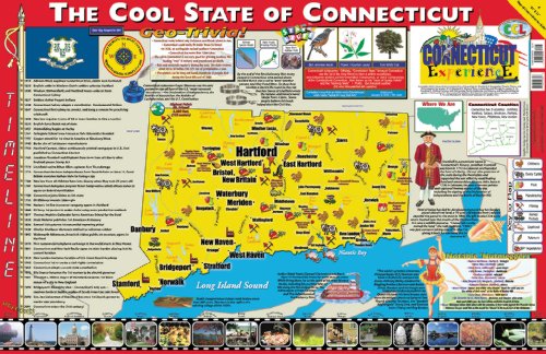 Gallopade Publishing Group 22 x 34 Inches The Connecticut Experience Poster/Map (9780793395842)