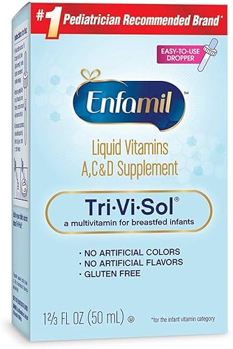 Enfamil Tri-Vi-Sol Vitaminas A D C Suplemento gotas para bebés 17fl oz paquete de 3