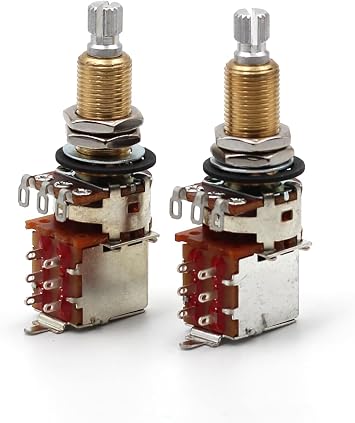Bourns 500k Push Pull Potentiometer - Long Shaft 2x