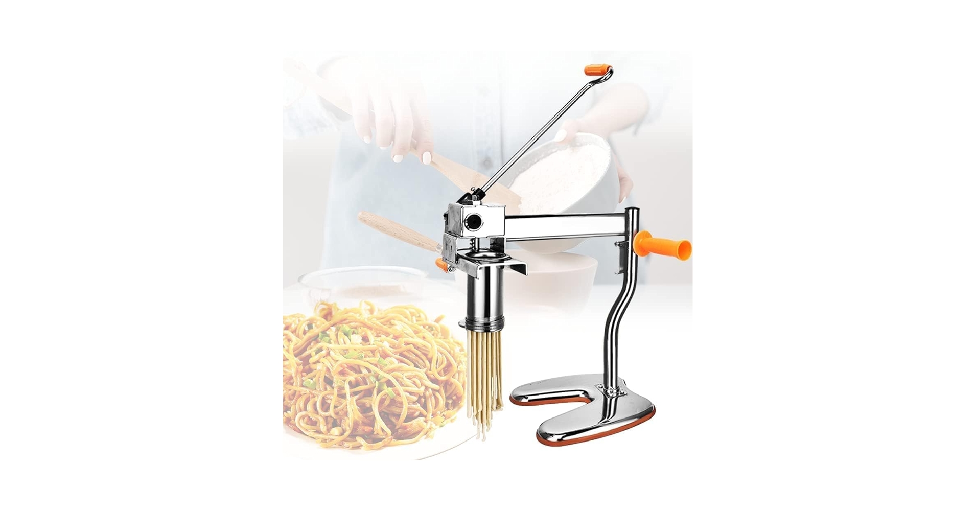 Amazon | iimono117 手動 パスタメーカー ステンレス製 麺先5