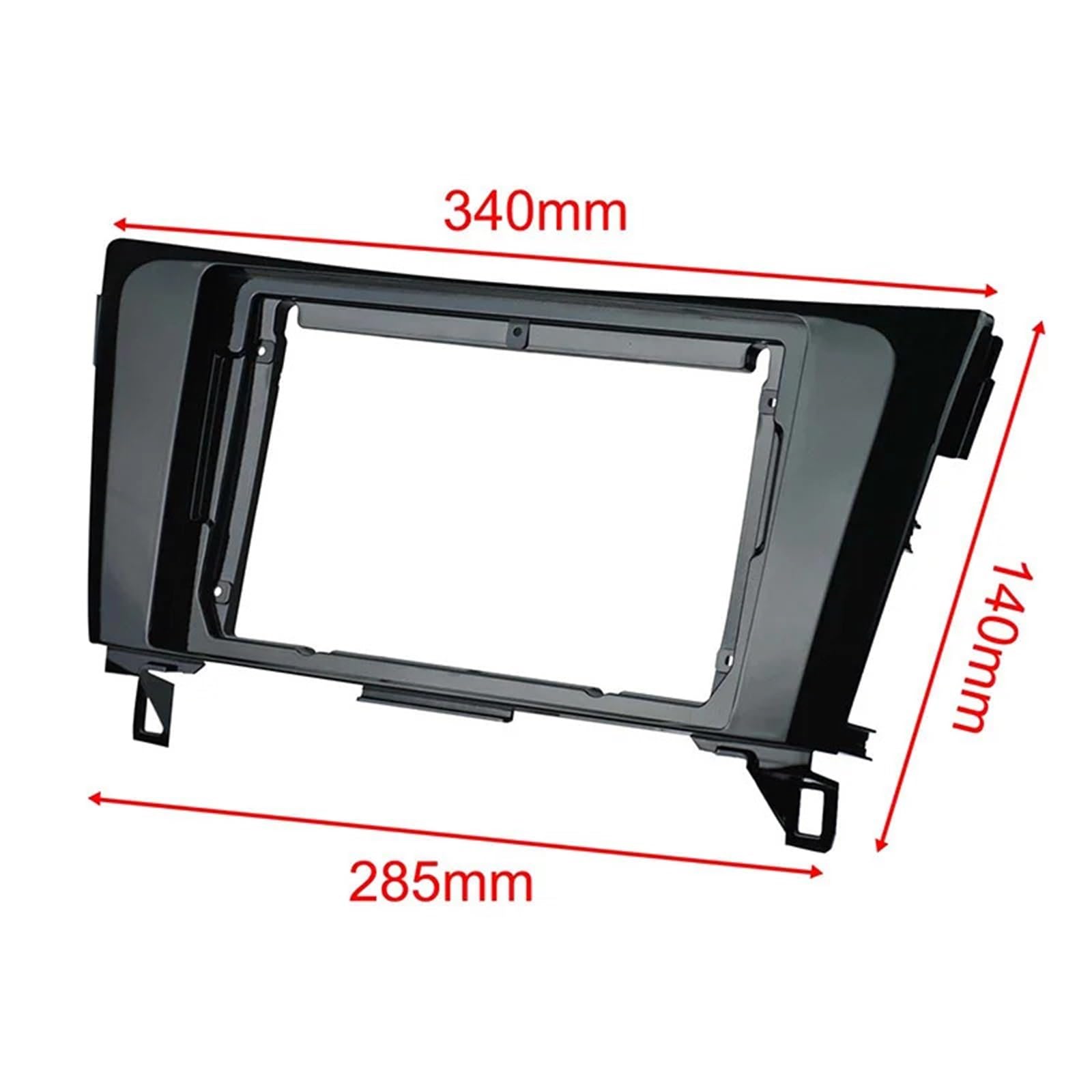 Pasuje do NISSAN Qashqai X-Trail 2015-2018 Panel przedni, montaż radia samochodowego 2din w desce rozdzielczej, zestaw adapterów 9 cali(Frame canbus cable)