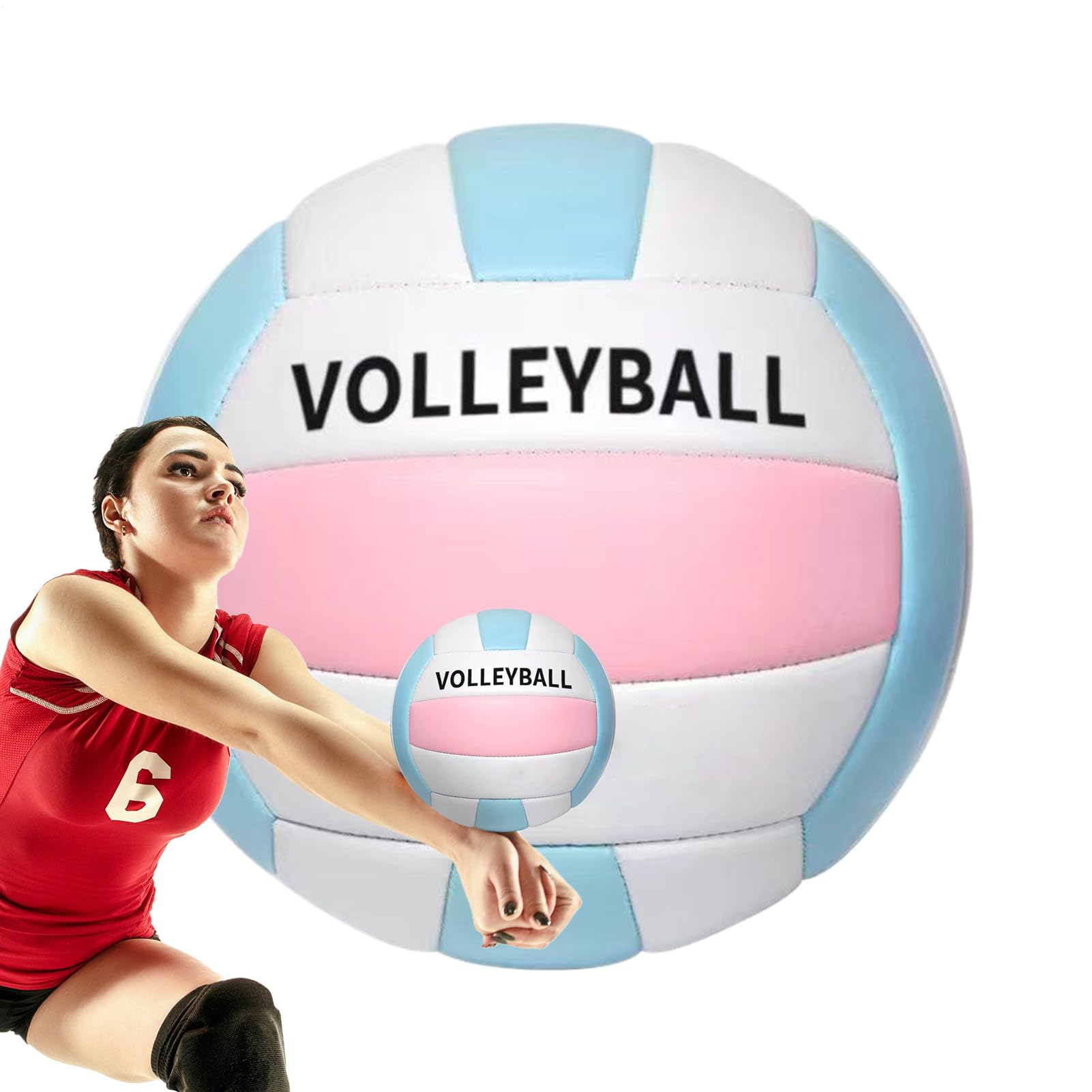 Beach Volleyball Ball, Size 5 PU Leather Soft Volleyball Ball For Kids, Waterproof Indoor Outdoor, For Sports Beach Game Gym Training Sports, Durability Stability