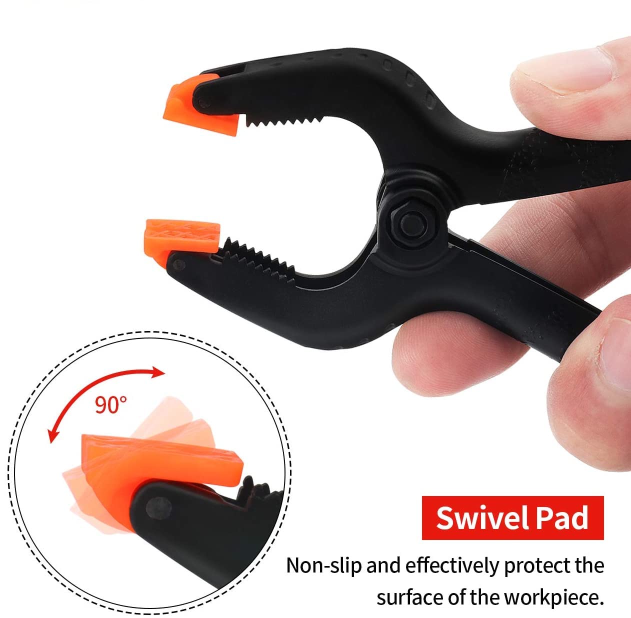 Accessoire Atelier DIY Lot De 10 Pinces à Ressort En Nylon - 10cm, Noir, Mâchoires Mobiles - Pour Bricolage, Photo, Atelier Lot Pinces DIY