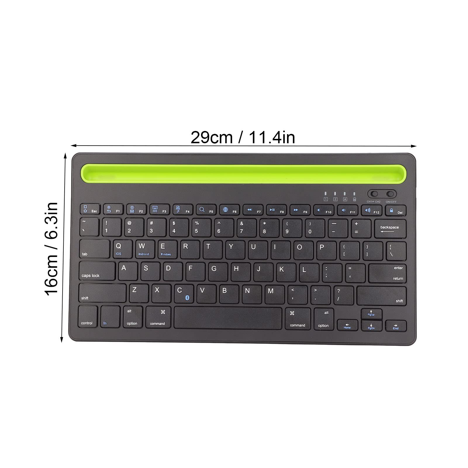 Tastiera Bluetooth Multidispositivo, Tastiera Bluetooth Universale Supporto per Cellulare Integrato Multidispositivo Tastiera Wireless per Windows, Tastierino Numerico Connetti Fino