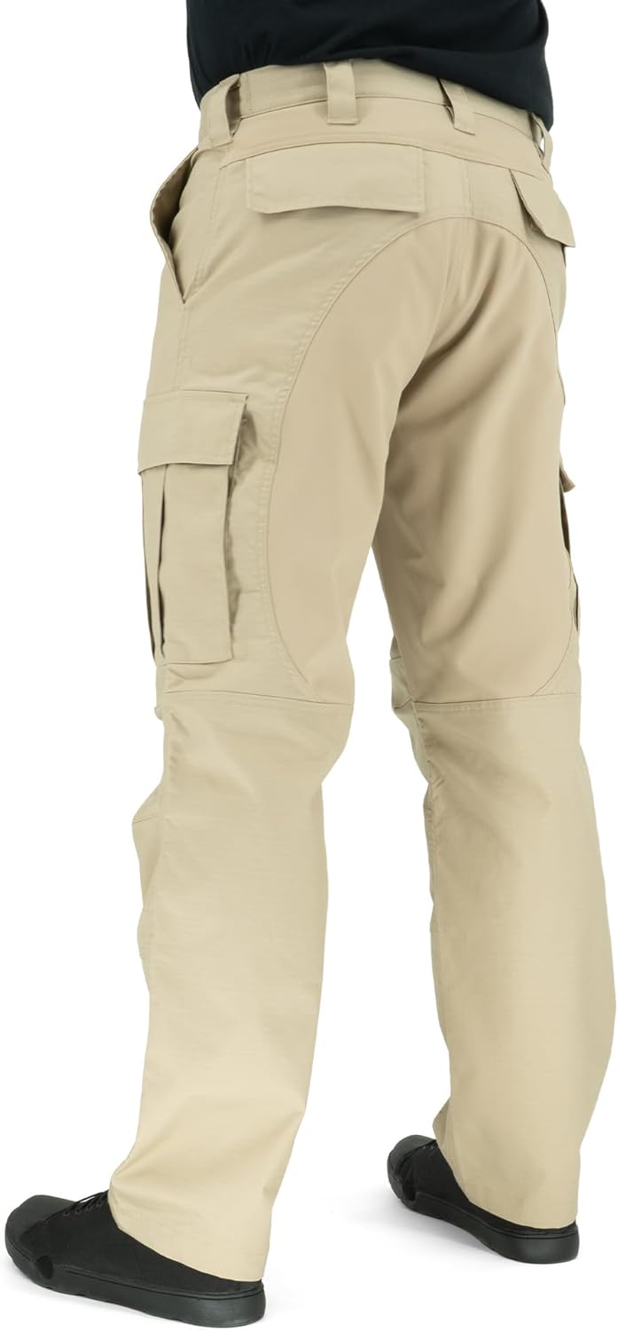 LAPG Atlas BDU Tactical Cargo Pants for Men, Stretch Tech System, Mid-Rise, Athletic Fit Men’s Work Hiking Pants