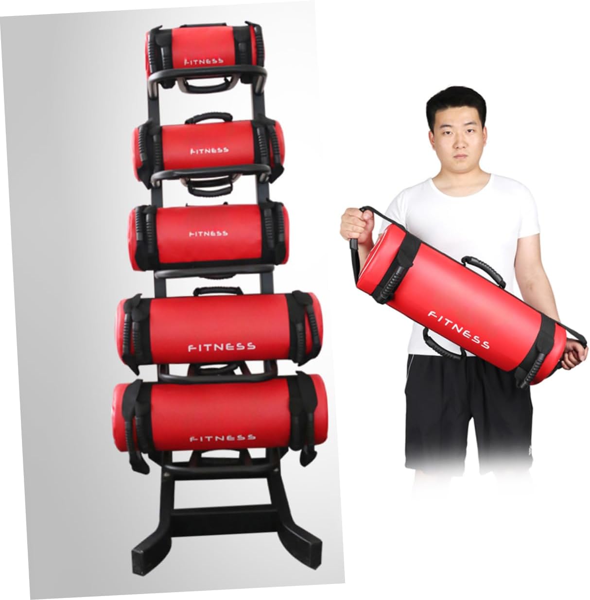 Kisangel Sand Bag Weights for Exercise Heavy Duty Workout Sandbag Sandbag Weights Slip Handle Fitness for Cross-Training