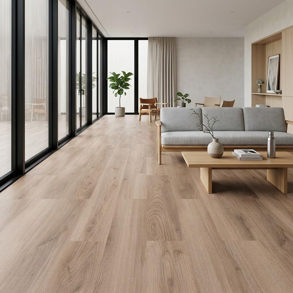 Pavimentos Arquiservi - Tarima Flotante AC5 8mm (1.90 m²) | Click | Resistente Agua | Suelo Laminado (Roble Drago)