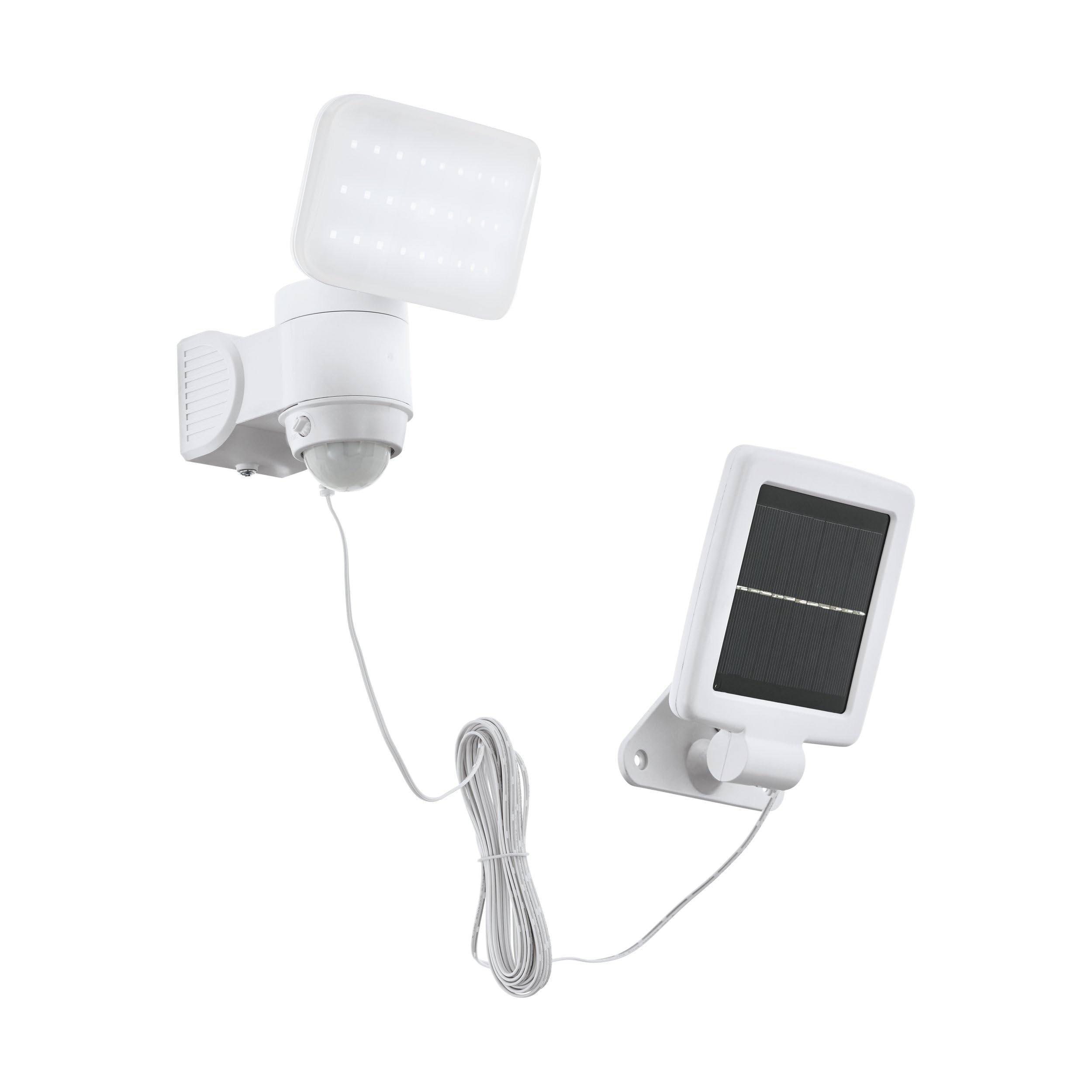 Eglo Light/White Casabas Solar Pir Motion Sensor Outdoor Led In