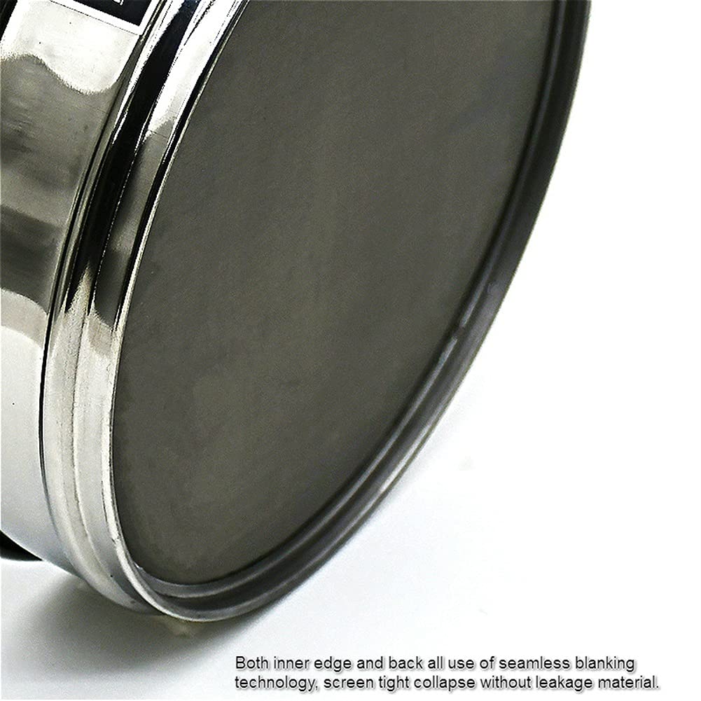 Testez Tamis d'échantillonnage Inspection Pharmacopée Laboratoire Tamis Standard Tous 304 Sus Sieve Diam.20 cm d'ouverture de 600 Mailles 0.025 mm