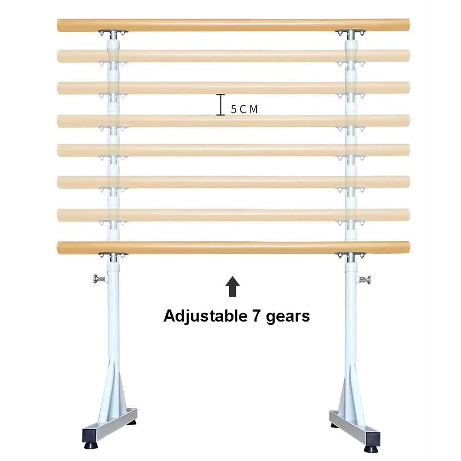 Ballet Bar,Ballet Barre,Gymnastics Bar,Portable for Home Gym Freestanding Dance Exercise Equipment Height Adjustable for Kids and Adults