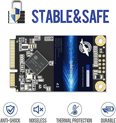 Miniatura 5 de Dogfish mSATA SSD 500GB 3D NAND TLC SATA III 6 Gbs, mSATA (1.181x2.004in) Unidad interna de estado sólido - Compatible con PC de escritorio portátil