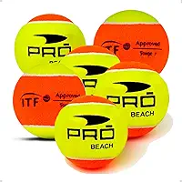 Bola de Beach Tennis Profissional Pack com 6 Bolas Oficial Approved Original Bolinha Beach Tênis