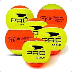 Bola de Beach Tennis Profissional Pack com 6 Bolas Oficial Approved Original Bolinha Beach Tênis