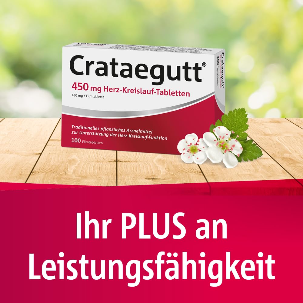 Crataegutt 450 mg Herz-Kreislauf-Tabletten, 100 pz Compressa