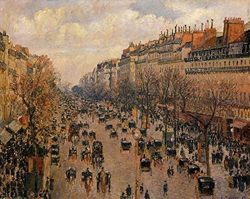 Boulevard Montmartre de Pissarro pour salon chic parisien