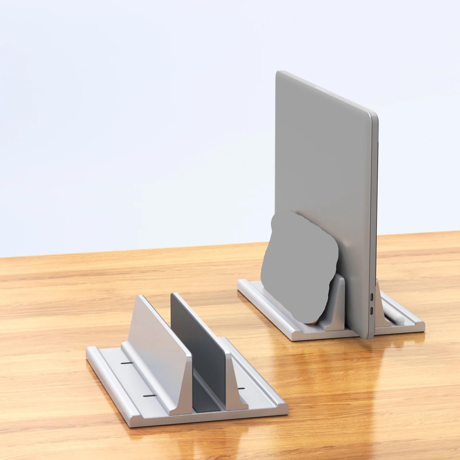 Laptop Ständer Vertikal Verstellbarer Laptop-Ständer aus Aluminium, vertikale Breite von 0,5–1,9 Zoll, unterstützt Laptop