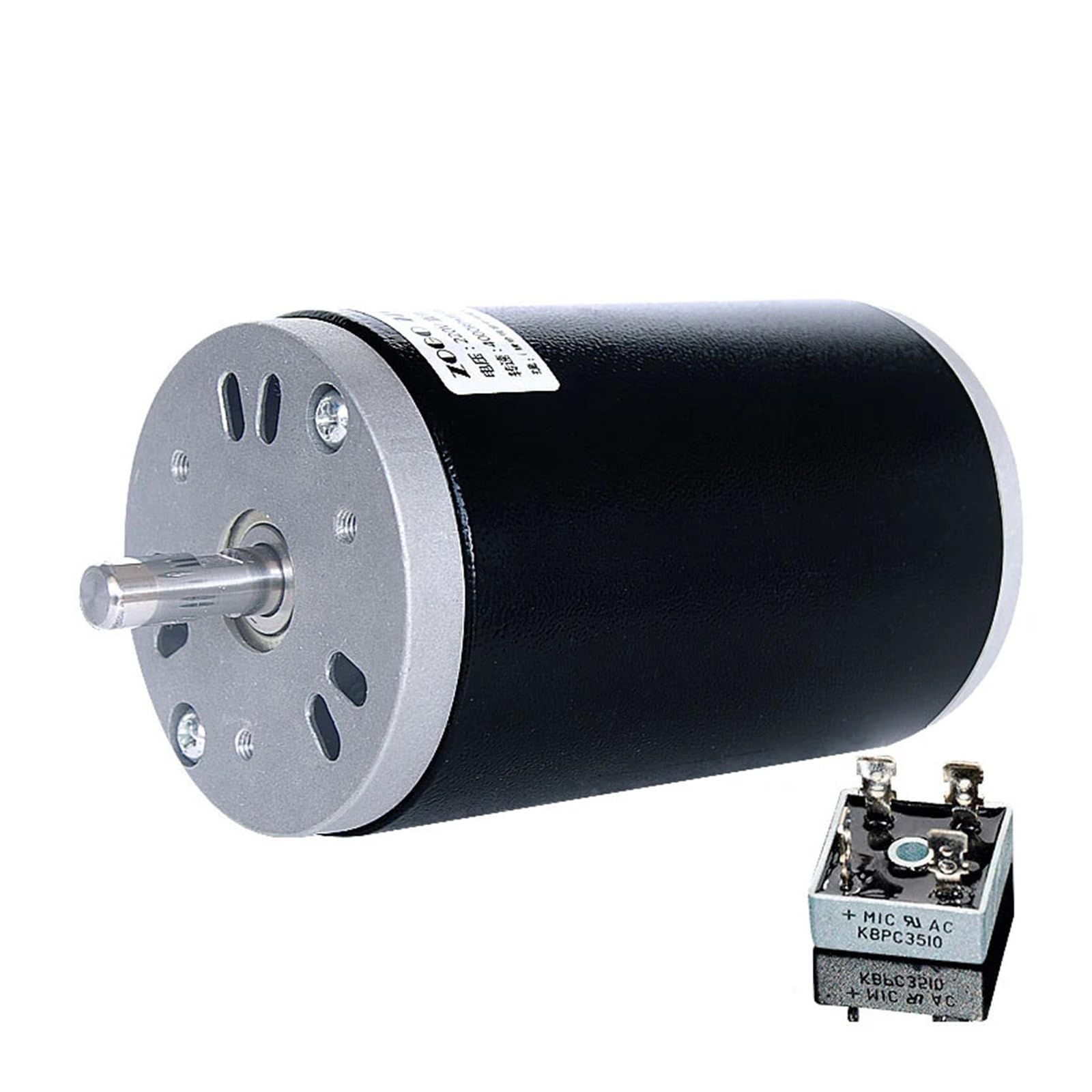 Motor de imán permanente CC de baja velocidad, 250W, CW/CCW, doble rodamiento de alambre de cobre puro con puente rectificador 3510 Fácil de usar para principiantes y profesionales