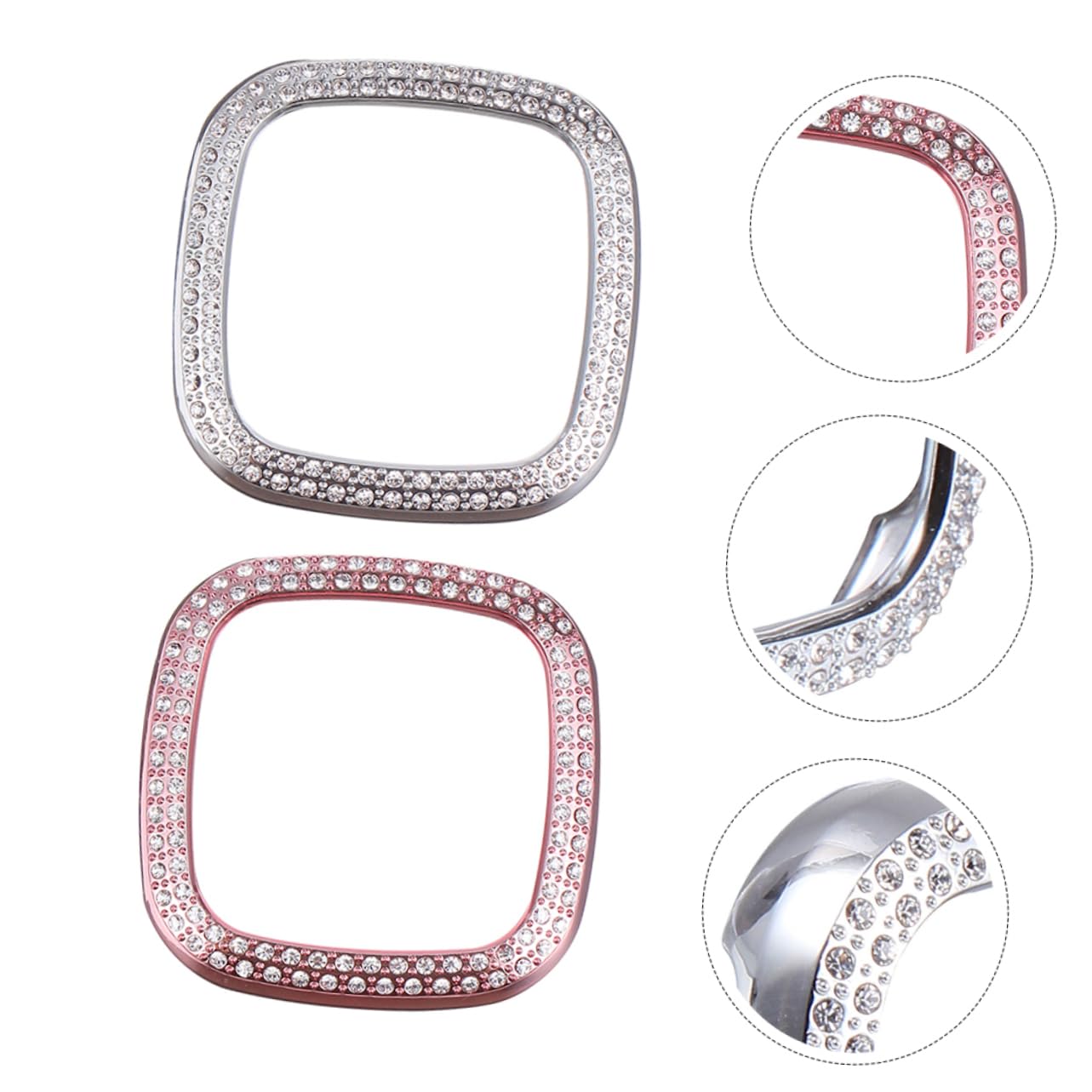 Hemobllo 4pezzi Cover Protettiva Per Smartwatch Sense Design Elegante Con Strass e Protezione Completa Per Schermo e Cornice Accessorio Per Compleanni e Occasioni Speciali